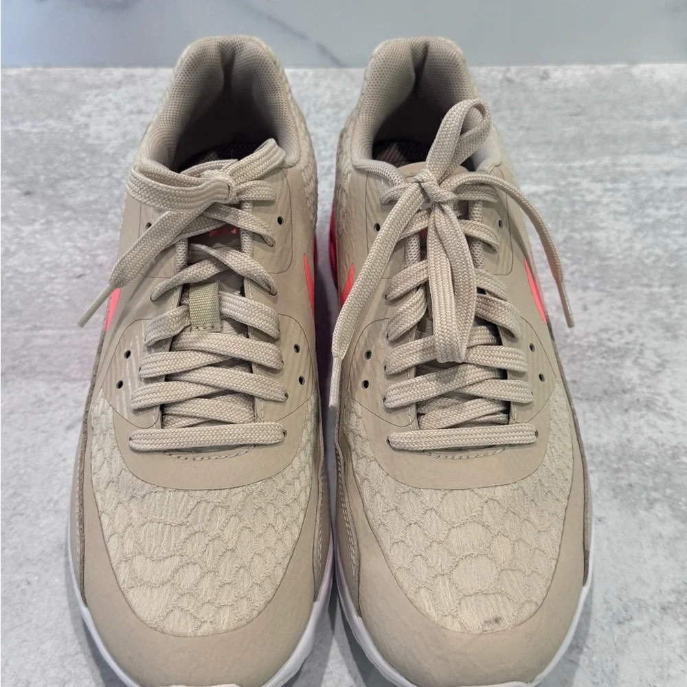 Nike Air Max Oatmeal and Lava Glow Sneakers - Picture 6 of 6